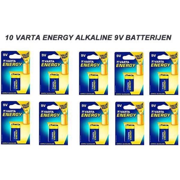 Varta Energy Alkaline Batterijen 9 Volt - 10 stuks