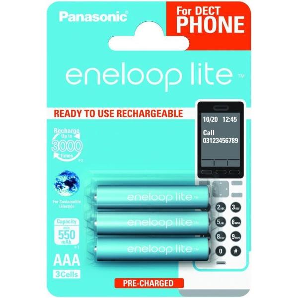 1x3 Panasonic Eneloop Lite DECT