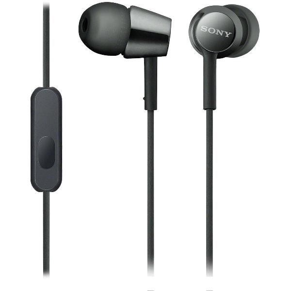 Sony MDR-EX155AP - In-ear oordopjes - Zwart