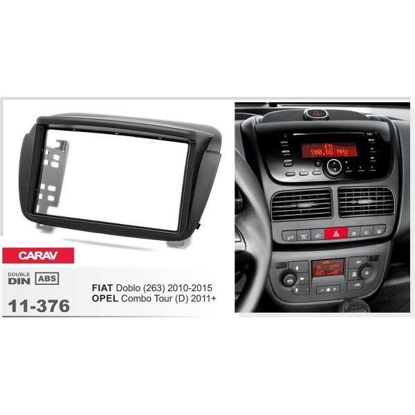 2-DIN OPEL Combo Tour (D) 2011+ / FIAT Doblo (263) 2010-2015 inbouwpaneel Audiovolt 11-376