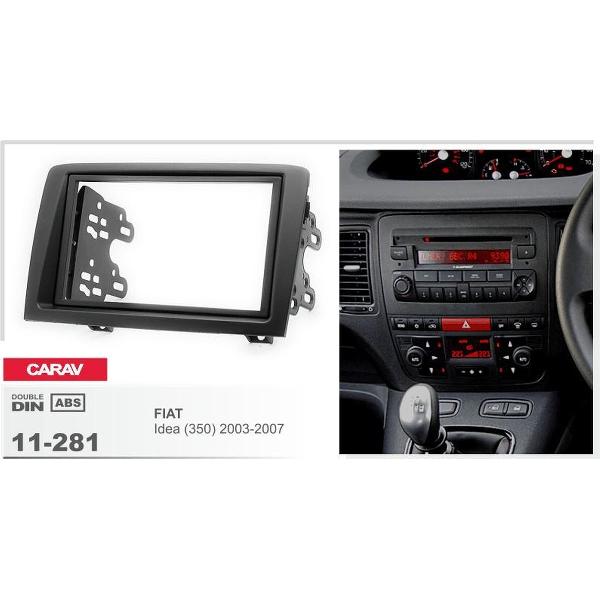 2-DIN FIAT Idea (350) 2003-2007 afdeklijst / installatiekit Audiovolt 11-281