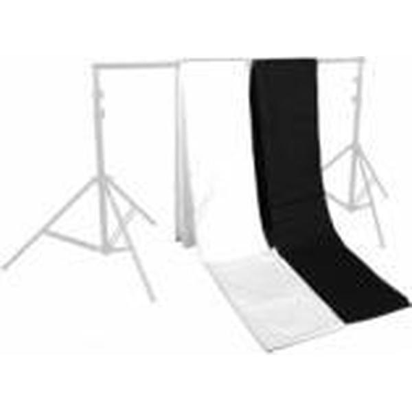 Walimex Achtergrondkleed, zwart/wit, set van 2