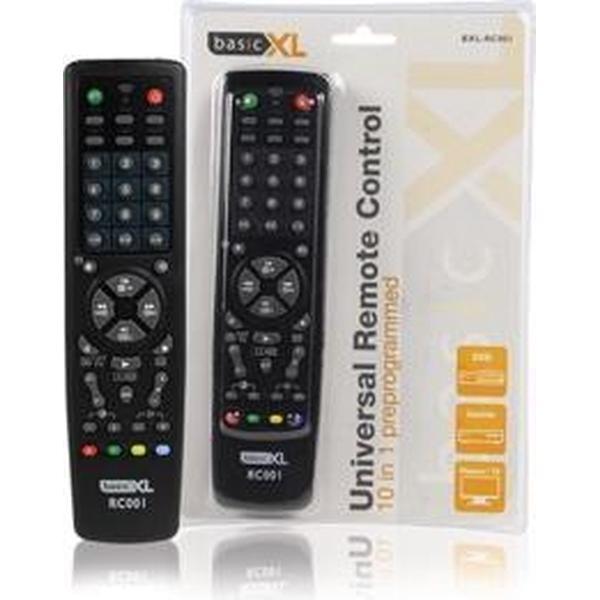 basicXL BXL-RC001 afstandsbediening IR Draadloos Audio,DVD/Blu-ray,SAT,TV,VCR Drukknopen