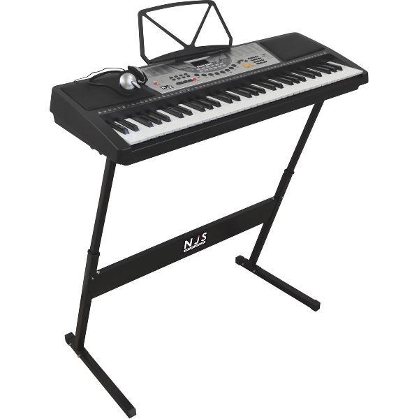 NJS800 full size complete keyboard set met 61 piano style toetsen