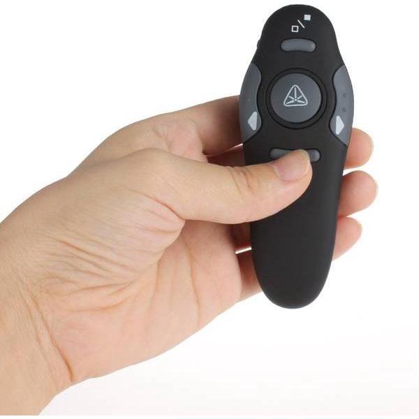 Draadloze USB Presenter Met Pointer - Zwart