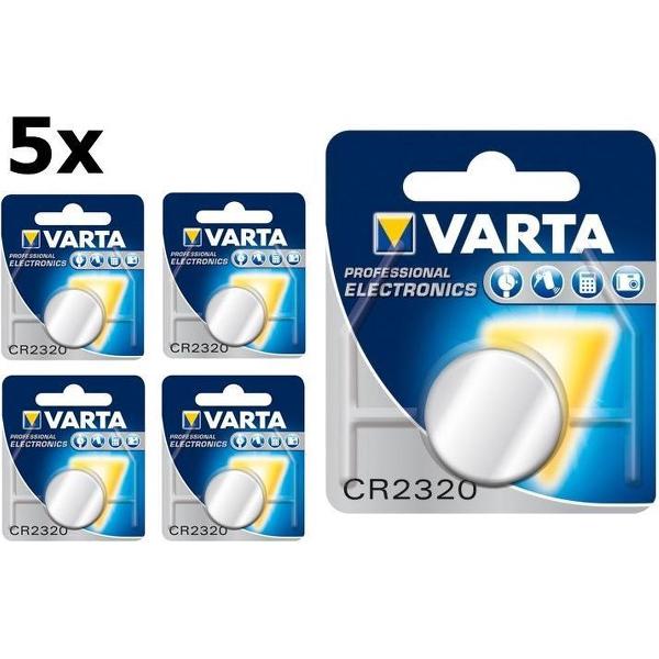 5 Stuks Varta CR2320 lithium knoopcel batterij
