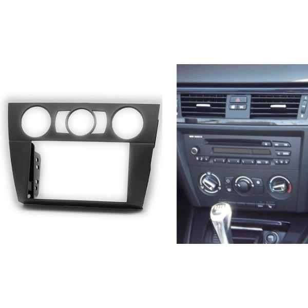 2-DIN BMW 3-Series (E90/91/E92/E93) 2004-2012 (Manual Air-Conditioning, without Navigation) frame Audiovolt 11-644