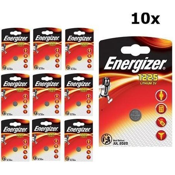 10 Stuks - Energizer CR1225 48mAh 3V batterij