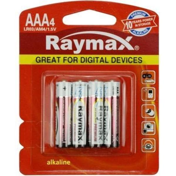 Raymax AAA Batterijen - LR03 - Alkaline - 4 Stuks
