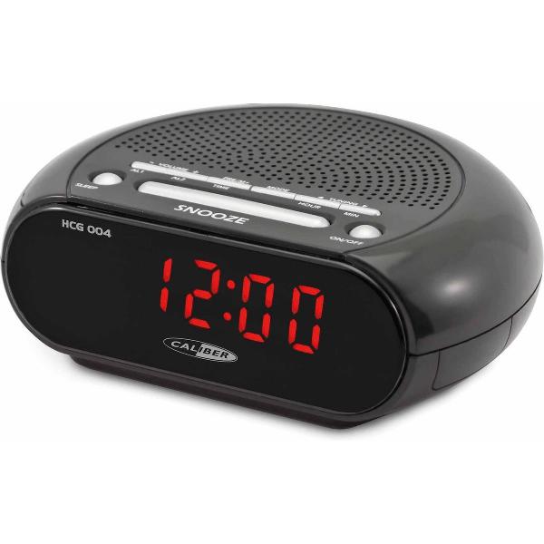 Caliber HCG004 - Wekkerradio met dual Alarm - Zwart