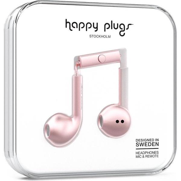 Happy Plugs Earbud Plus - In-ear oordopjes - Rozegoud