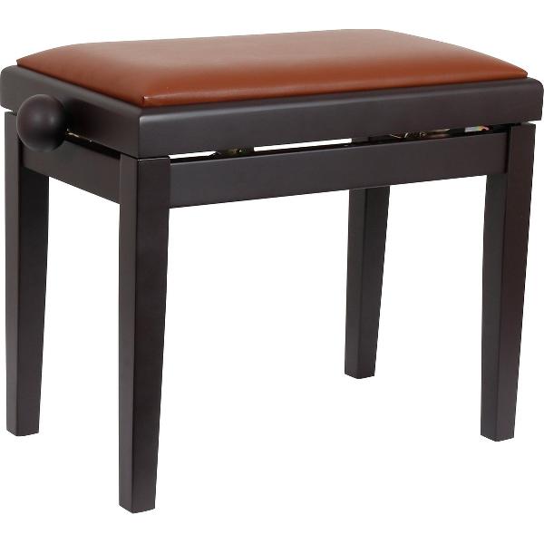 Innox PB 40BR pianobank rosewood, bruin leer