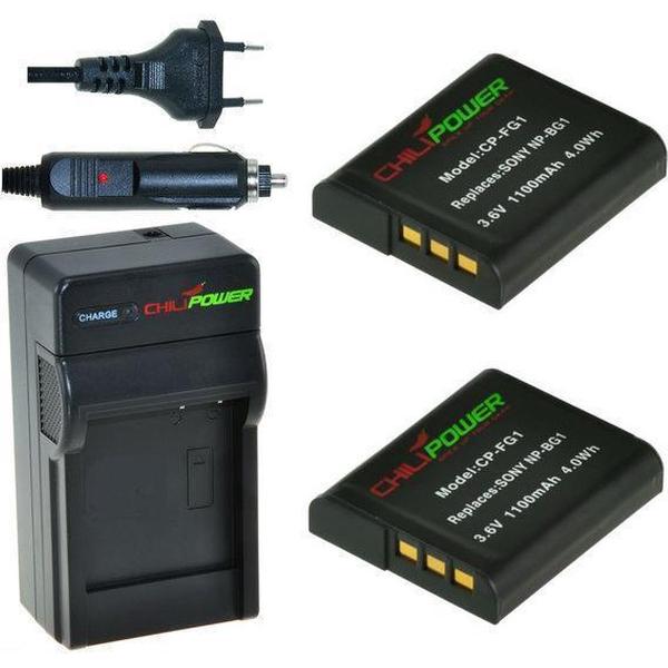 ChiliPower NP-BG1 / NP-FG1 Sony Kit - Camera Batterij Set