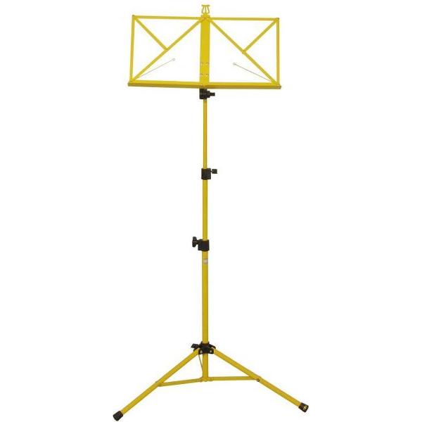 Muziek lessenaar stevige uitvoering - Opvouwbaar - geel met draagtas