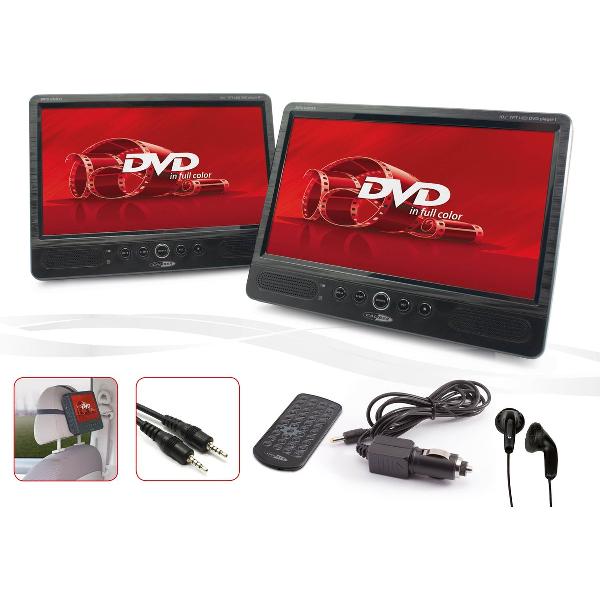 Caliber MPD2010T - Portable DVD speler -2x 10 Inch met 2x DVD speler - Zwart