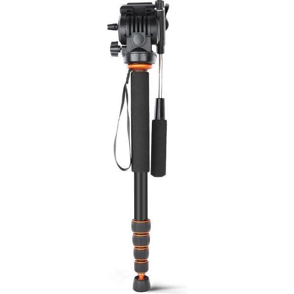 Aluminium Monopod met statiefkop / Eenpoot - Type Q238