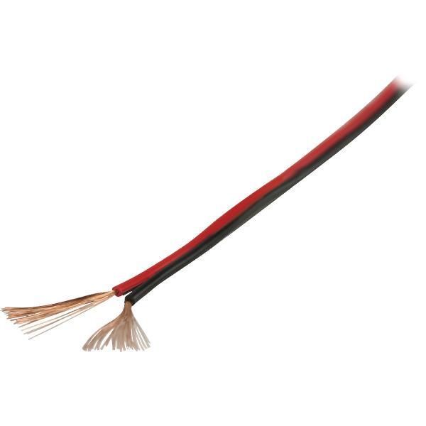 Valueline 2x0.35mm² 100m audio kabel Zwart, Rood