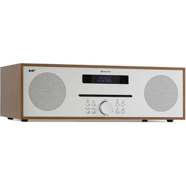 Silver Star CD-DAB 2x20W max. Slot-In CD-speler DAB+ BT Alu bruin