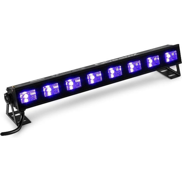 Blacklight - BeamZ BUVW83 LED Blacklight en LED BAR met 8 Blacklight en Warm Witte LED's - 30W
