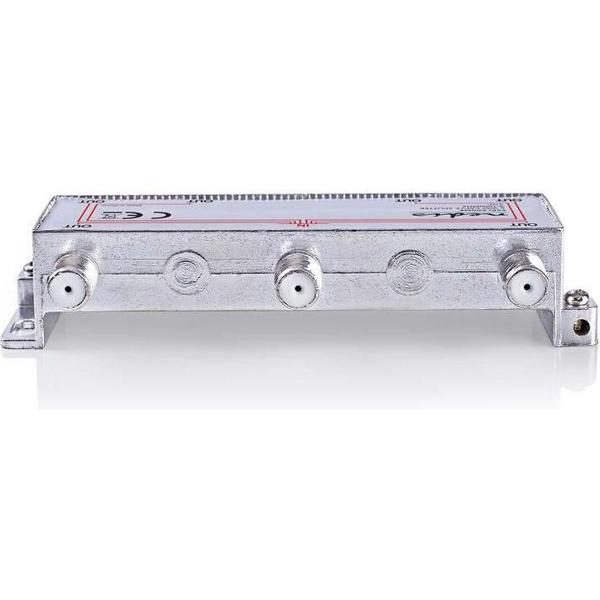 Nedis SSPL600ME Catv F-splitter Max 10 Db Versterking 5 - 1000 Mhz 6 Uitgangen