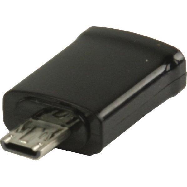 Valueline VLMP39020B Mhl Adapter Usb Micro-b 11-pins Male - Usb Micro-b Female Zwart
