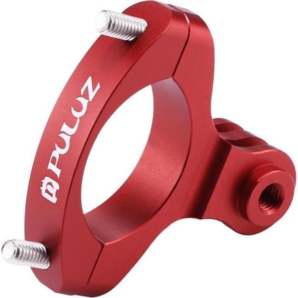PULUZ Stuur Adapter aluminium stuurhouder voor GoPro HERO 7 / 6 / 5 / 5 session / 4 session / 4 / 3+/ 3 / 2 / 1 Xiaoyi enz. Sport Cameras(rood)