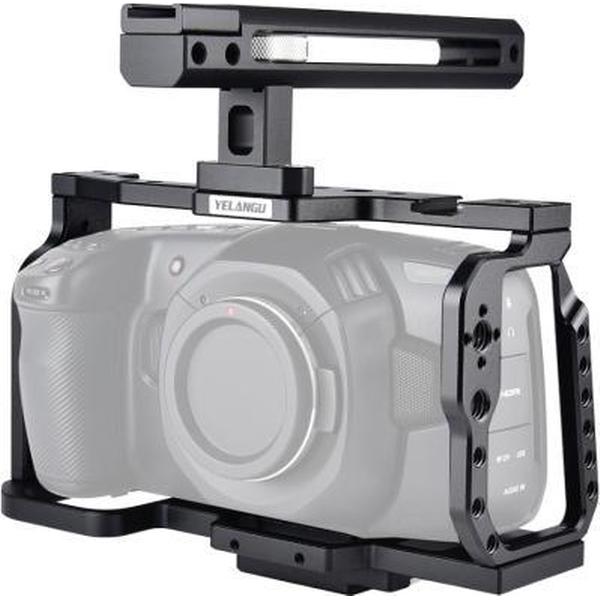YELANGU C9-A YLG0911A Handvat videocamera Cage Stabilizer voor DJI BMPCC 4K (zwart)