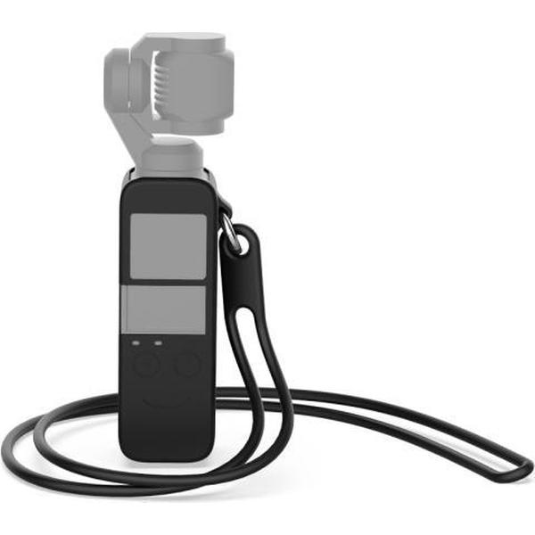 Body siliconen beschermhoes met 38 cm siliconen nekband voor DJI OSMO Pocket (zwart)