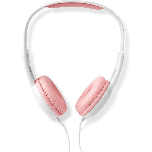 Nedis HPWD4200PK Bedrade Koptelefoon 1,2 M Ronde Kabel On-ear Roze/wit