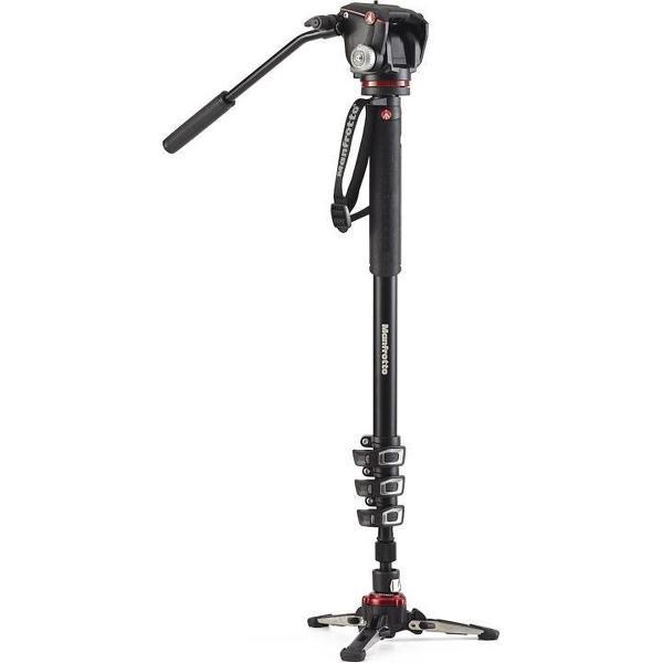 Manfrotto Video Monopod Alu 4 sectie met 2-way head