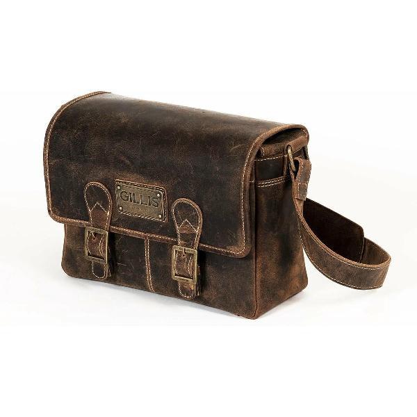 Gillis London 7753#G cameratassen en rugzakken Schoudertas Bruin
