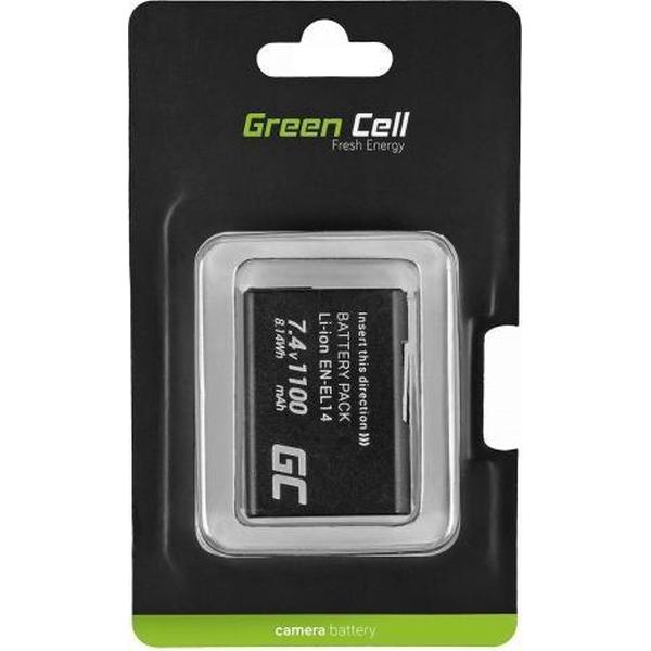 EN-EL14 Camera Batterij voor Nikon D3200, D3300, D5100, D5200, D5300, D5500, Coolpix P7000, P7700, P7800 7.4V 1100mAh