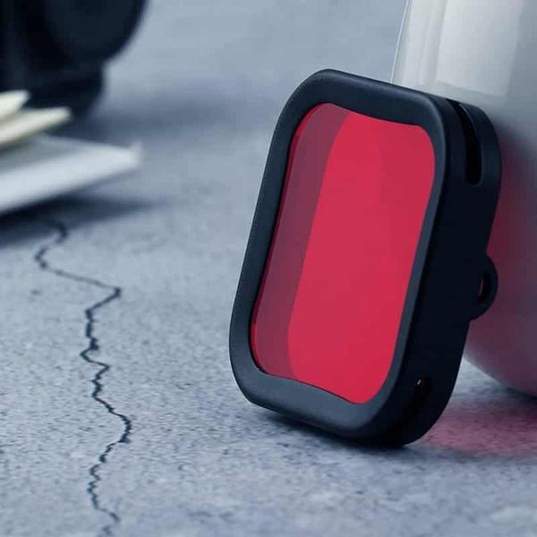 Behuizing Duiken Kleurlensfilter voor DJI Osmo Action (rood)