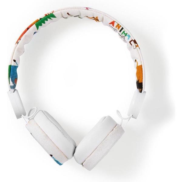 Nedis HPWD4104WT Bedrade Koptelefoon 1,2 M Ronde Kabel On-ear Olifant Wit