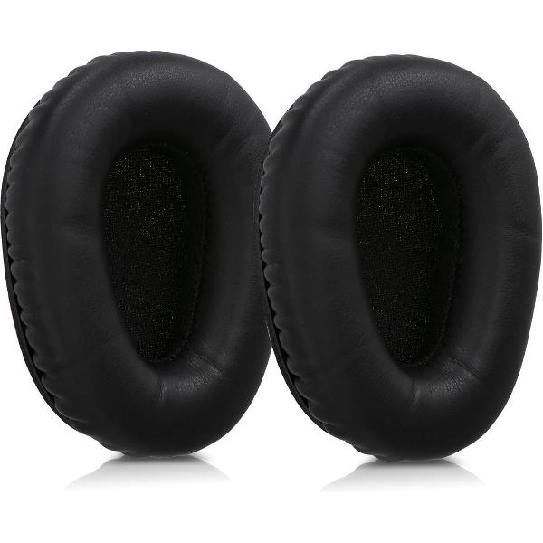 kwmobile 2x oorkussens voor Logitech UE 6000 koptelefoons - imitatieleer - voor over-ear-koptelefoon - zwart
