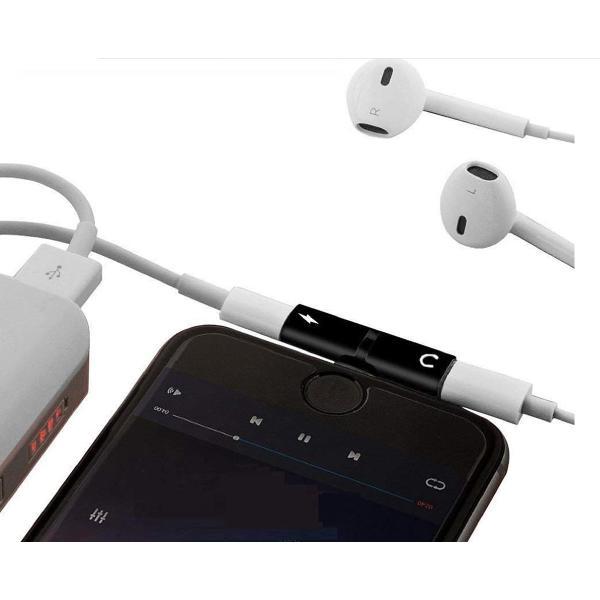 Iphone Adapter 2-in-1 Splitter - Audio - Opladen Rosé Goud