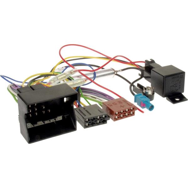 Radio Aansluitkabel Diverse modellen Opel Quadlock > ISO Norm / Phantom power / Relais