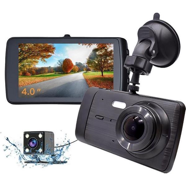 X4 Touch 2CH Dual 4.0 inch 1296p dashcam voor auto