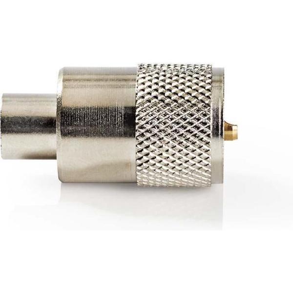 Nedis CSVC43900ME Pl259-connector Mannelijk Voor Rg58 Coaxkabels Metaal