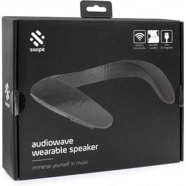 Thumbsup! Audiowave Draagbare Nek Speaker Aux Usb Fm Tm Zwart