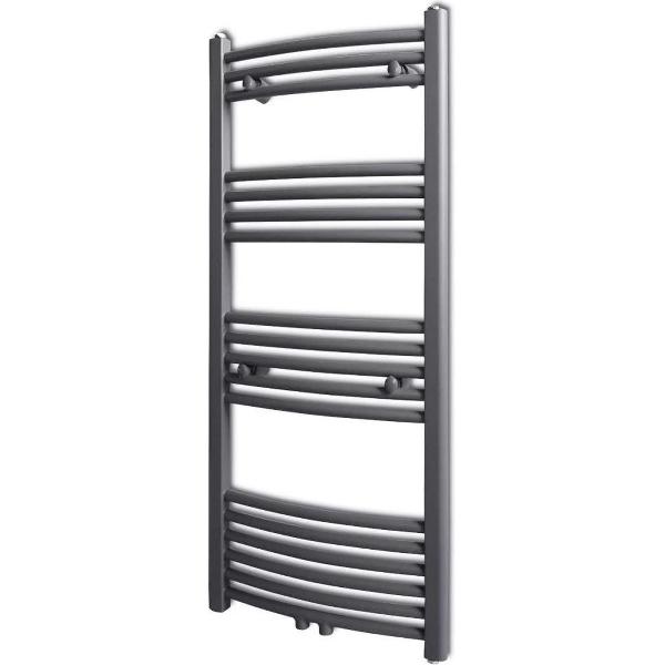 Radiator/handdoekenrek curve grijs 500x1160 mm