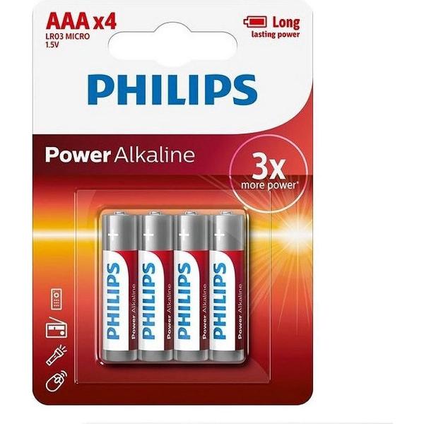 Philips AAA batterijen - Power Alkaline - 4 stuks