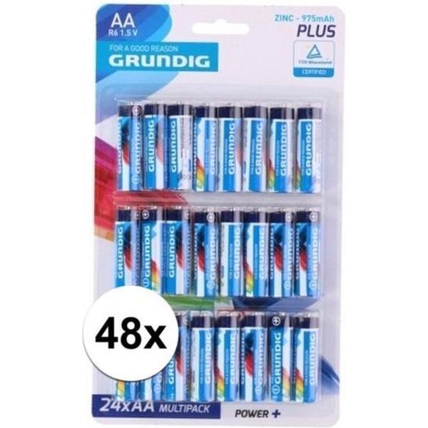 Grundig R06 AA batterijen 1.5 volt 48 stuks - Voordeelpak