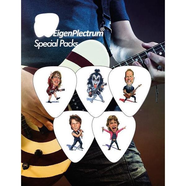 Gitaar Plectrums - Karikaturen Pack 2
