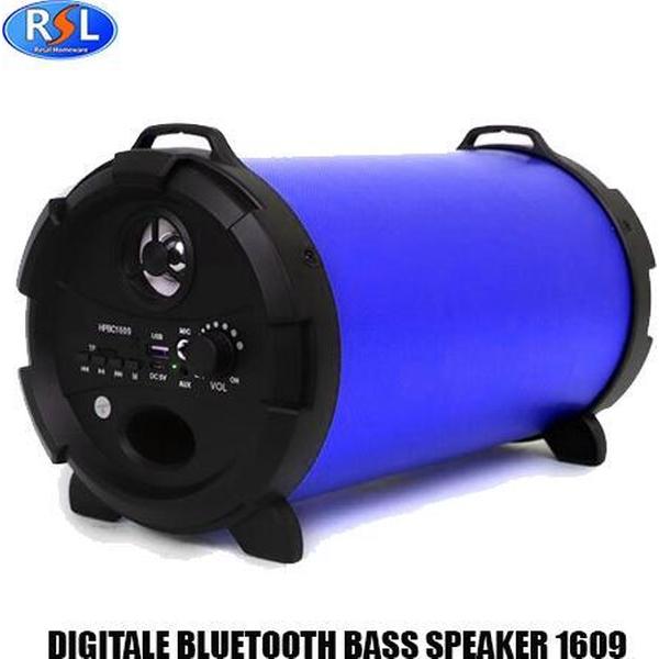 Resal Bluetooth Speaker 1609 - Blauw
