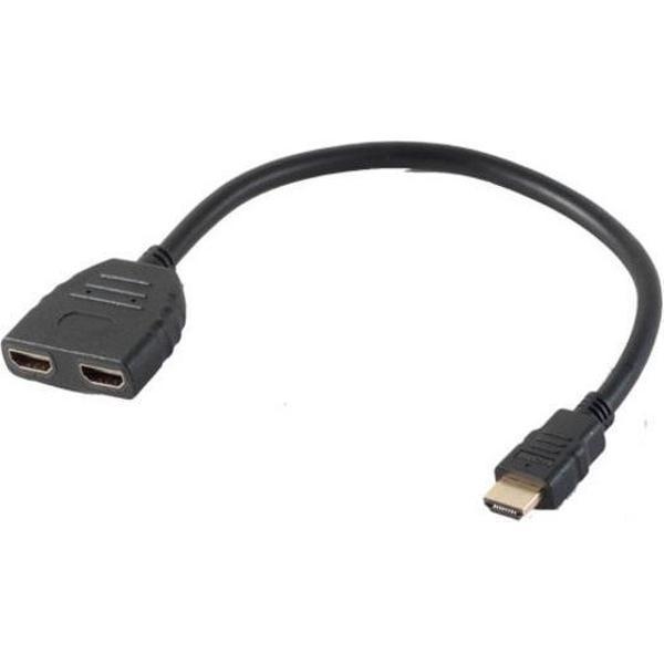 Dolphix HDMI splitter 1 naar 2 / passief - versie 1.3 (Full HD 1080p) - 0,20 meter