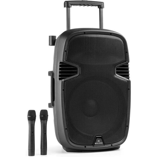 Malone Bushradio Actieve PA-Luidspreker Bluetooth Accu USB SD MP3 VHF