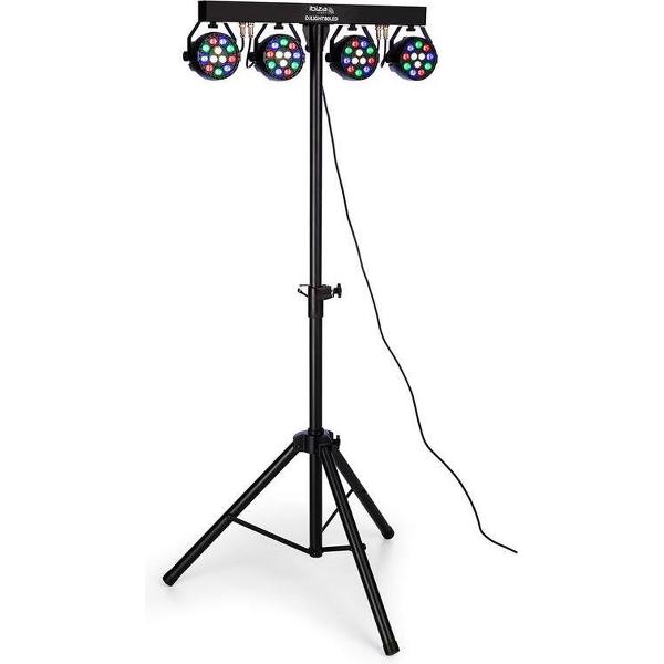 Ibiza Light - Dj Light 80 | LICHT STANDAARD MET 4x 1W RGBW PAR CANS