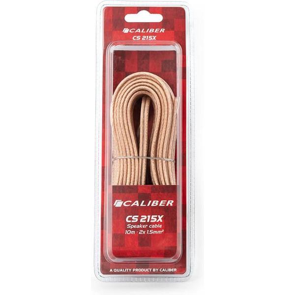 Caliber CS215X - Luidsprekerkabel 2x1,5mm - 10m - Transparant