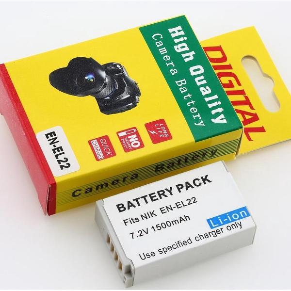 Camera Batterij Accu EN-EL22 1500mAh voor Nikon J4 S2